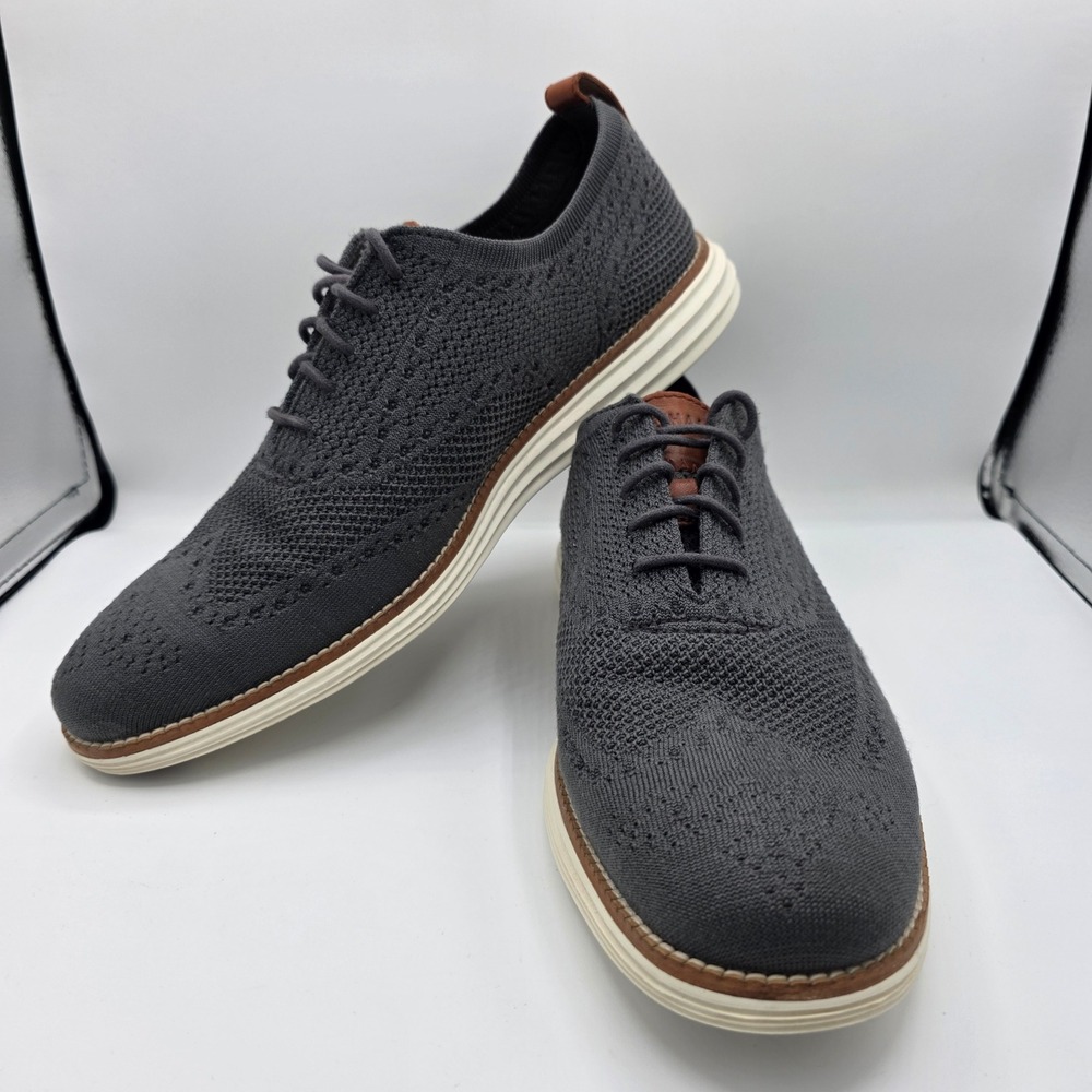 Cole Haan Original Grand Stitchlite Wingtip Oxford Gray Mens 11M C27961